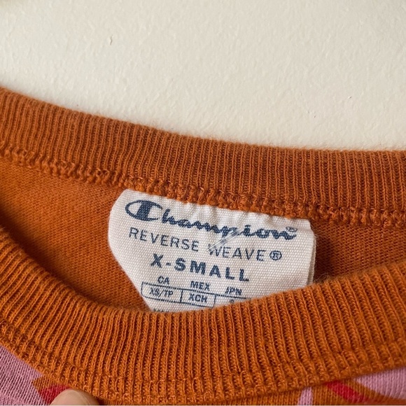 Champion orange and pink crop top-shirt XS - Picture 3 of 6